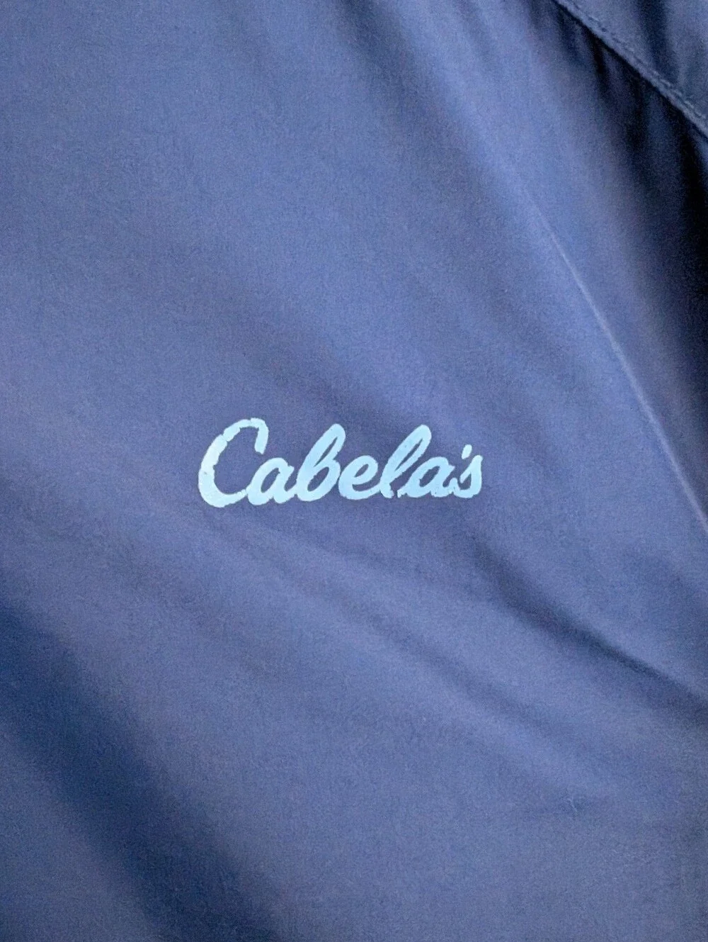 Cabela's Mens Blue Pullover Windbreaker Size XL Tall